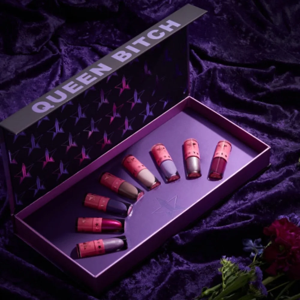 Jeffree Star Cosmetics Mini Purple Velour Liquid Lipsticks Queen *itch MSRP $70